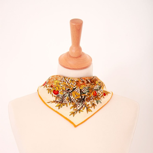 Foulard Lisa laine et soie 70 × 70 cm