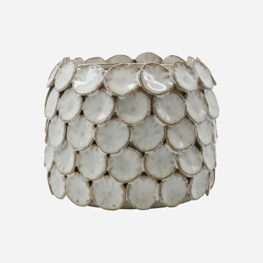 [206530500] Vase HDDot – blanc – H10 x Ø15 cm