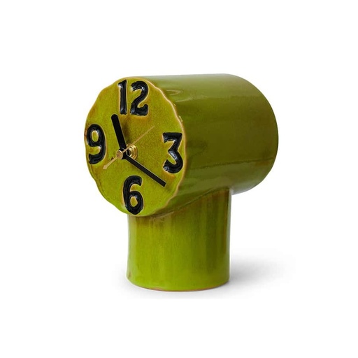 [ACL0003] Horloge rétro en céramique - olive