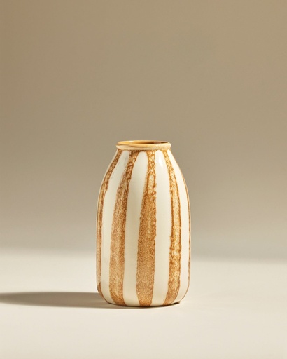 [12VASRIV-AMBRE] Vase décoratif riviera - ambre - d14 x h24 cm
