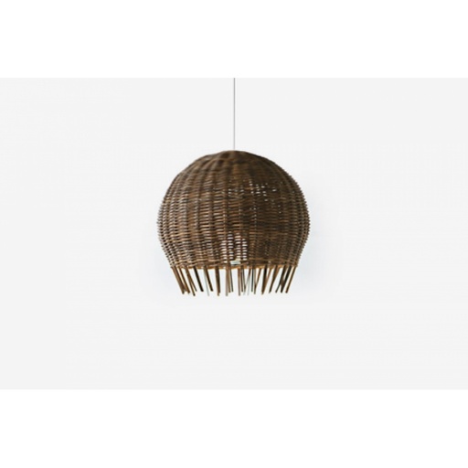 Suspension croco 96 - d70 h62 - rotin crocodile tressé