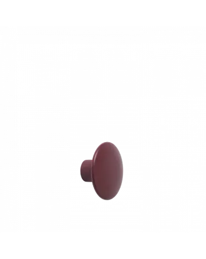 [03273] Patère DOTS bois – burgundy – Ø9