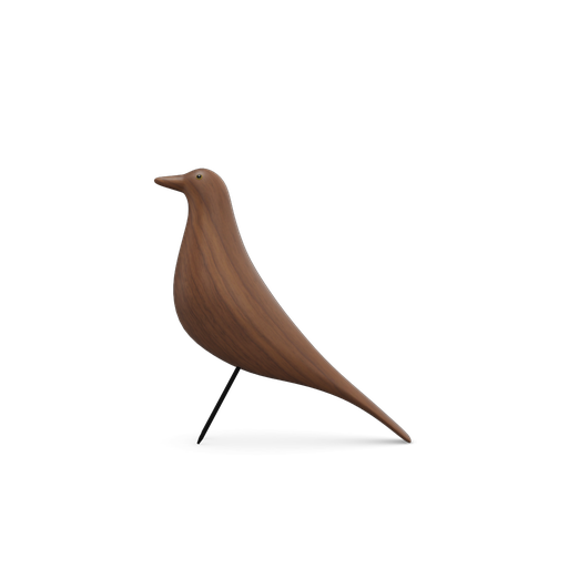 [21503102] Eames House Bird - noyer massif vernis clair - 27,6x8,5x27x8 cm