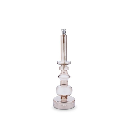 [1293] Lampe à huile chandelier – verre champagne, laiton – M Ø 4 × 4 × 30,5 cm