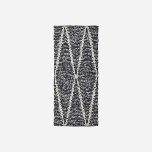 [206230060] Tapis HDKin – noir blanc cassé – L200 x l90 cm