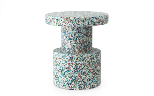 [603007] Bit stool stack white/multi