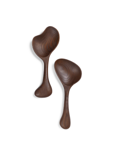 [1104265617] Couverts à salade os – marron foncé