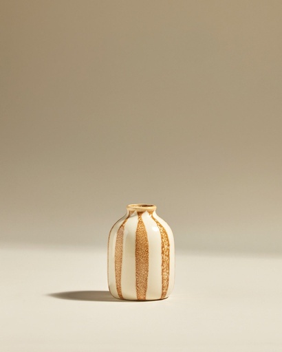 [12SOLRIV-AMBRE] Pot décoratif riviera - ambre - d10 x h14 cm