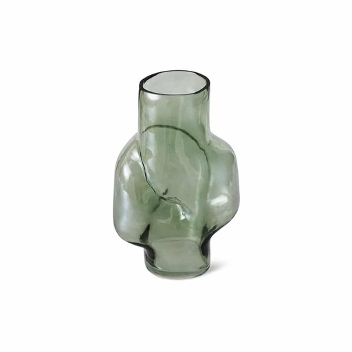 [AVG0009] vase en verre brillant L, olive
