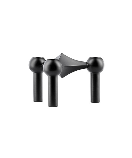 [9003] Bougeoir stoff nagel - noir mat