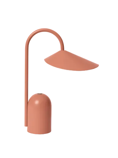 [1104270640] Lampe portable Arum – terre de Sienne – Ø7 H30