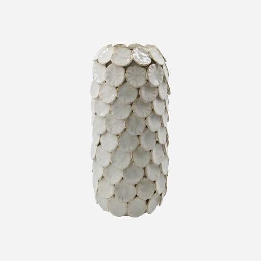 [206530501] Vase HDDot – blanc – H30 x Ø15 cm