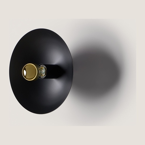 [A1100/56/ORO] Plafonnier Cropi – Ø 56 cm – noir et fond laiton
