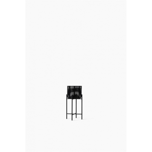 [GA903S010] Pot ivo - stand large - black - h65 cm x d29 cm