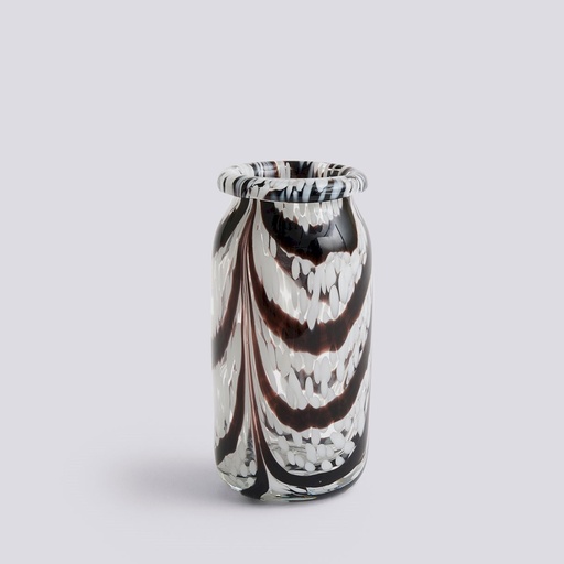 [AB502-A922-AG53] Vase Splash S – café et blanc – h 19 cm