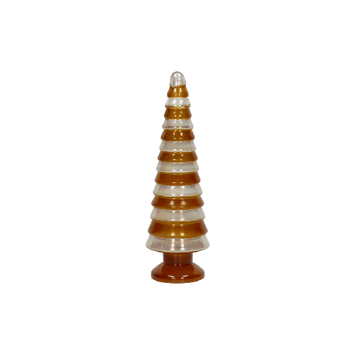 [40670-ORA-10] Christmas tree - arbre de noël - verre – orange