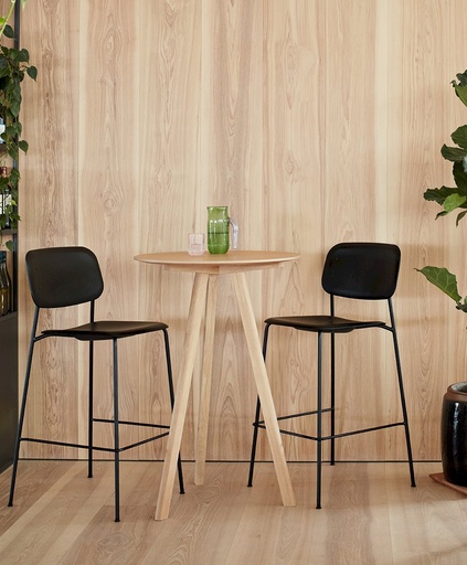 [AB054-A177-AA51-01UF] Tabouret Soft Edge 95 – h:– noir