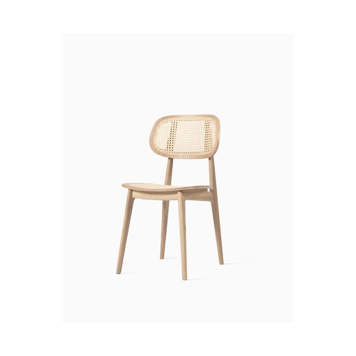 [DC087C016M010] Chaise repas titus - naturel / oak - rembourré blanc