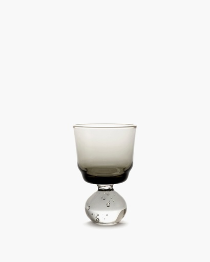 [B0821001-808] Verre à pied S Eternal Snow – gris fumé