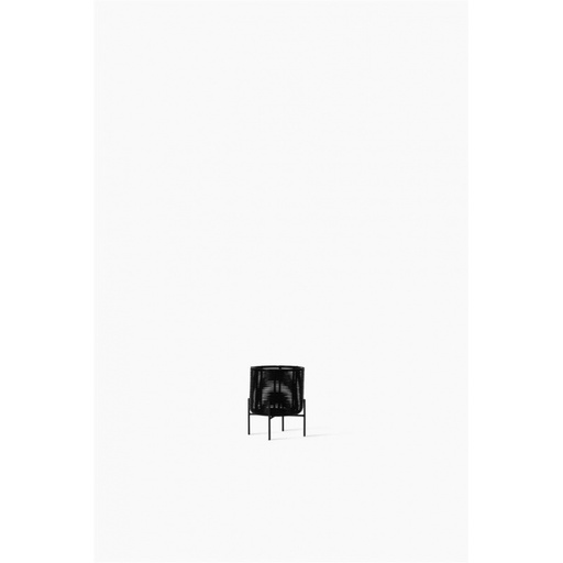 [GA901S010] Pot ivo - stand small - black - h36 cm x d29 cm
