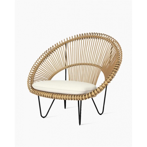 [GC073S022] Fauteuil roy - camel