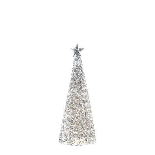 [72215] Glamor - sapin de décoration led paillettes H 33 cm