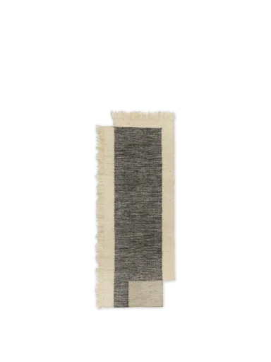 [1104268145] Tapis Counter – anthracite/blanc cassé – 80x200