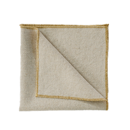 Serviette de table Haomy verone naturel 40x40 cm