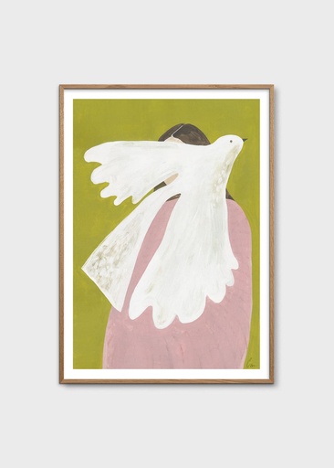 [17400-3] Clara schicketanz - bird and woman - 30x40 cm