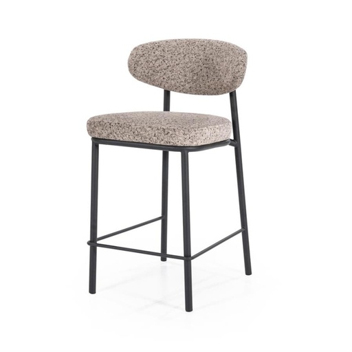 [240174] Tabouret de bar jari - taupe - 50x52,5x92 cm