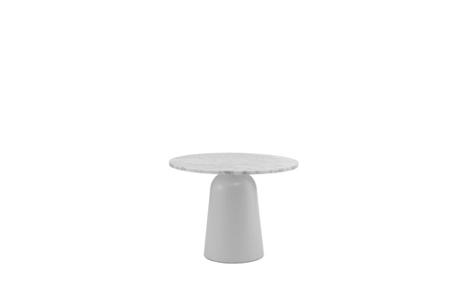 [605750] Turn table white marble