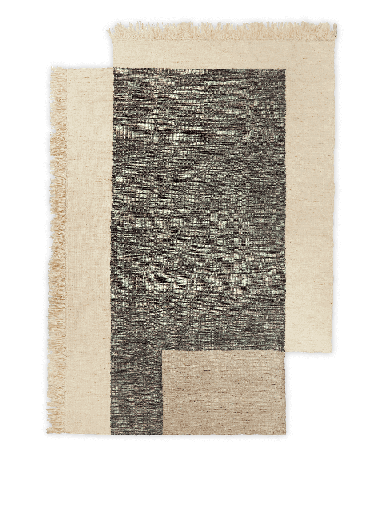 [1104268144] Tapis Counter – anthracite/blanc cassé – 200x300