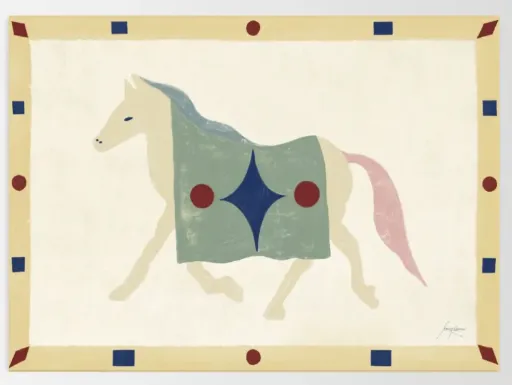 [17491-03] Lucrecia Rey Caro, Horse Geometri 30x40