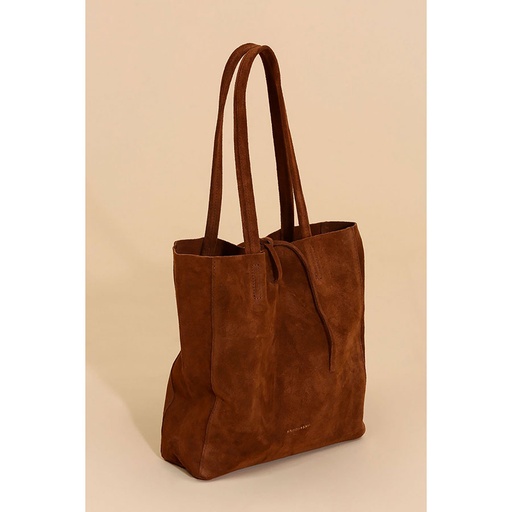 Sac cabas daim 100% cuir de vachette - grand modèle