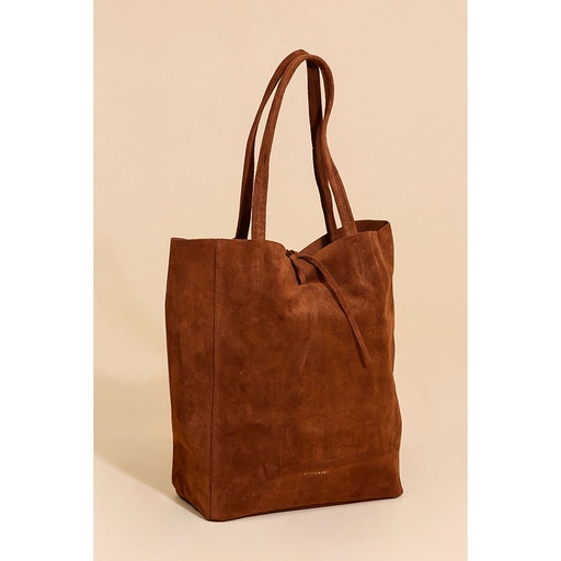 Petit cabas daim 100% cuir de vachette
