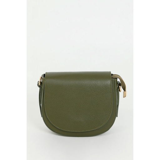 [1045-032] Sac Gabrielle 100% cuir de vachette – Kaki