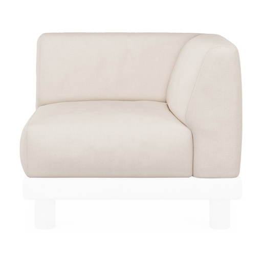 Ensemble de coussins pour canapé de jardin Monocle – textile blanc