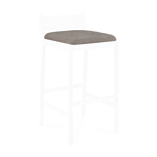 [21292] Coussin pour tabouret de bar de jardin Jack – textile mocha – 41×42×3 cm