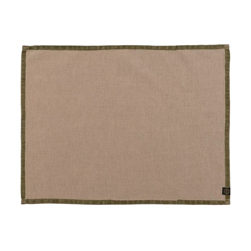 [100135_02_033] Serviette de table Haomy Monza kaki 36x48