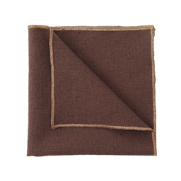 Serviette de table Haomy Verone ganache 40x40