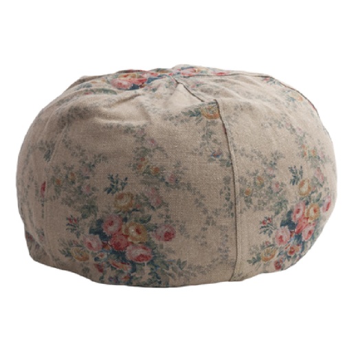 Pouf Bulle Lin Wabi-Sabi Imprimé - pompadour nude