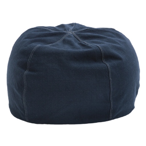 Pouf Bulle Toile Towani Upcyclée - navy