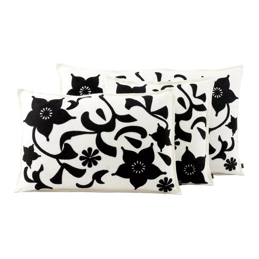 Housse de coussin Haomy Chiara Noir