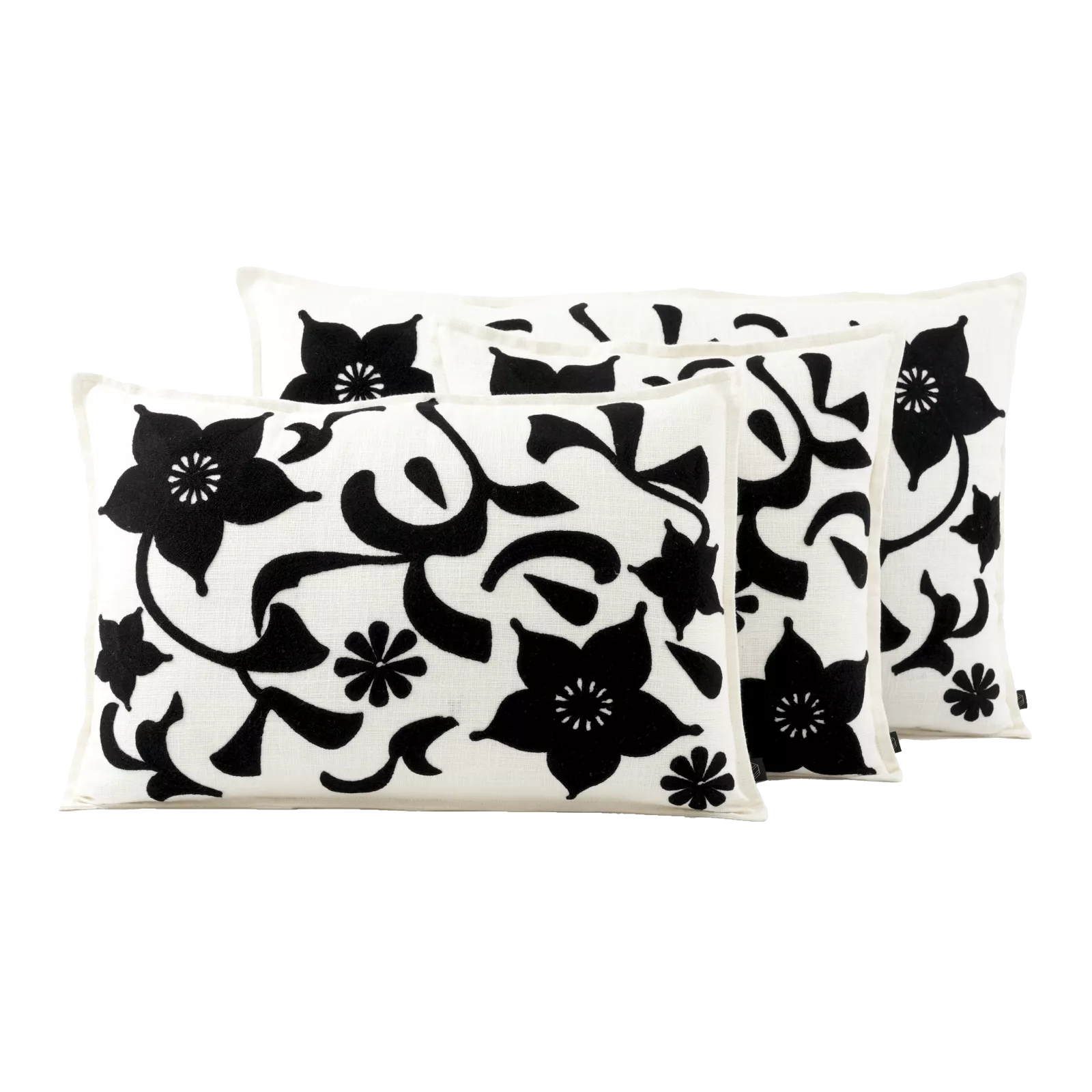 Housse de coussin Haomy Chiara Noir