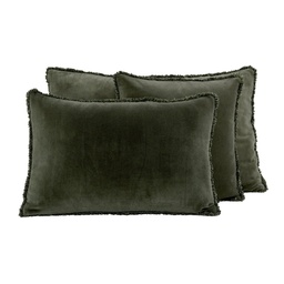 Housse de coussin Haomy Kobe Kaki