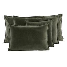 Housse de coussin Haomy Manhattan Kaki