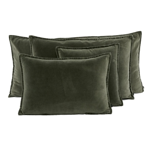 Housse de coussin Haomy Manhattan Kaki