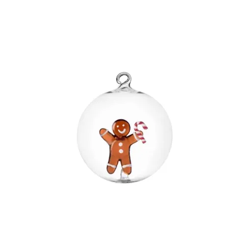 [0935209680] Christmas tales - xmas ball gingerbread w/candy cane