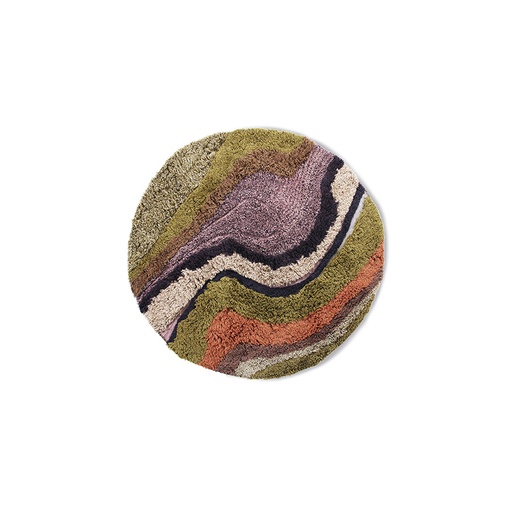 [TTK3060] Tapis rond tufté, dégradé (150×150 cm)