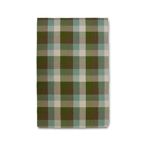 [TTL0011] Nappe à carreaux Vida, menthe/olive (140×220 cm)